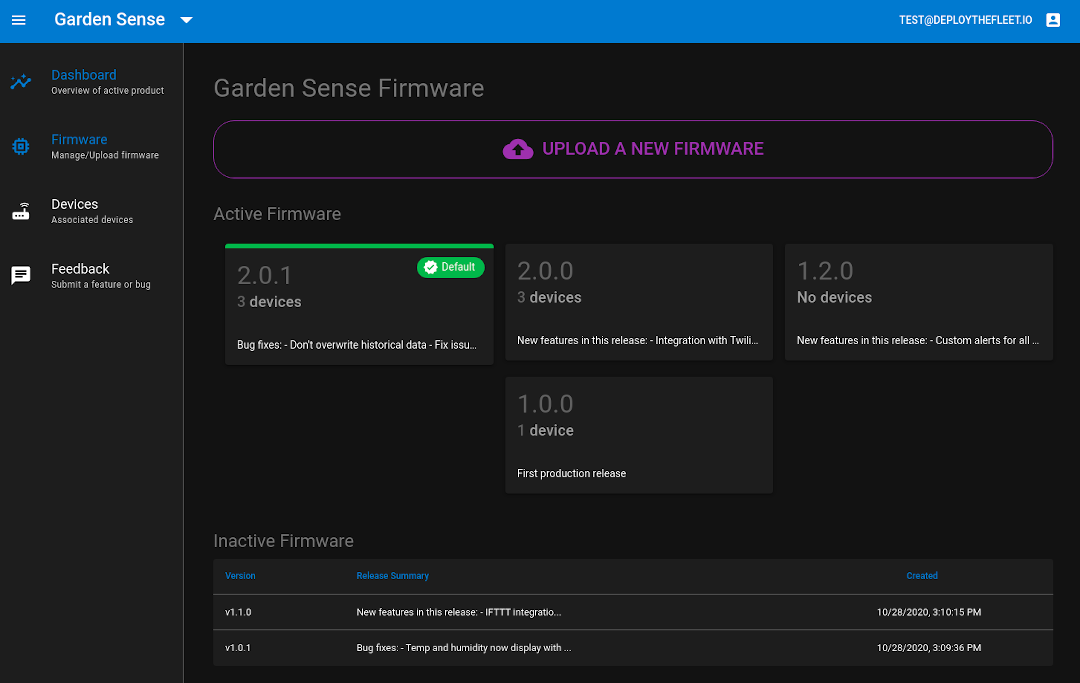 Firmware view example